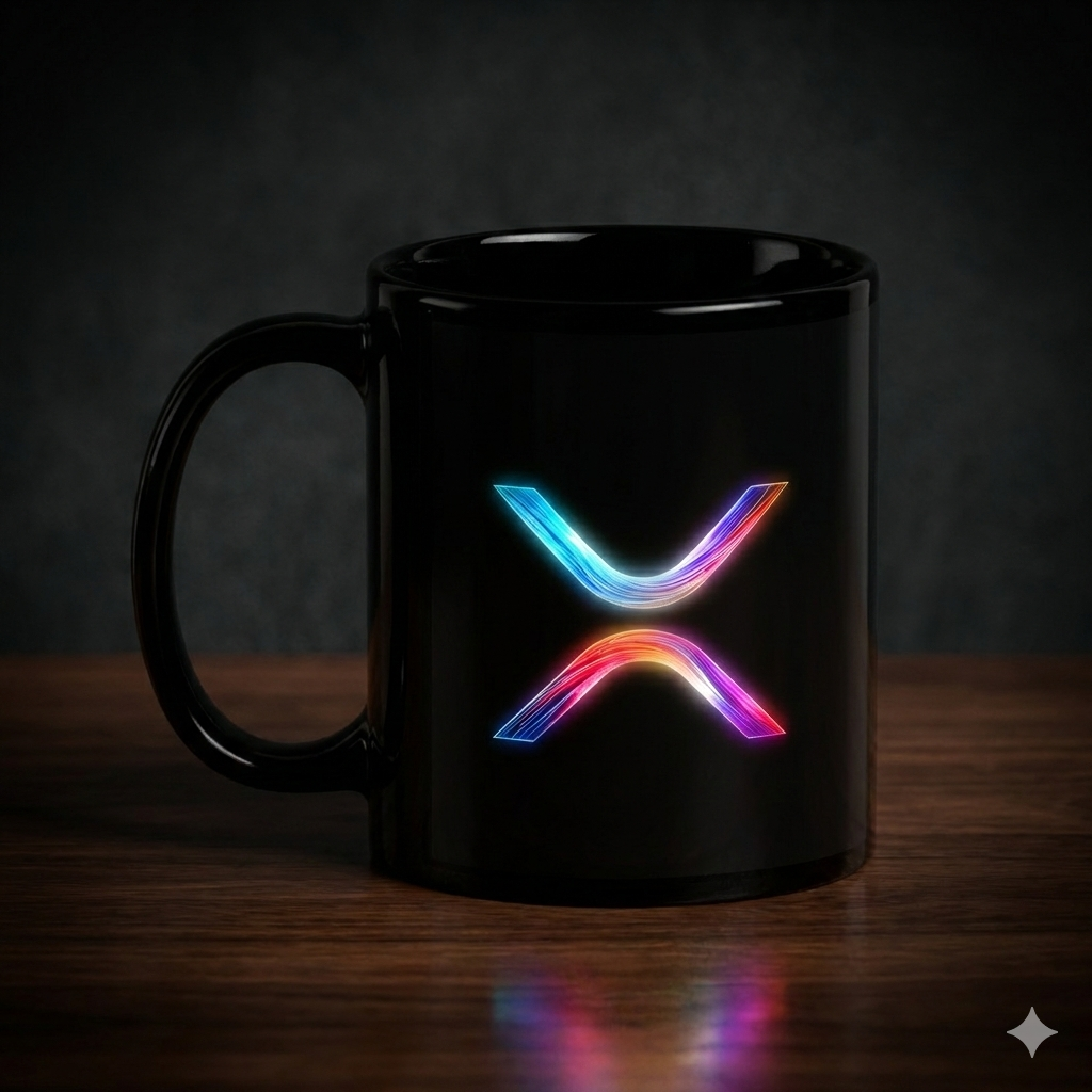 XRP Velocity Black Glossy Mug