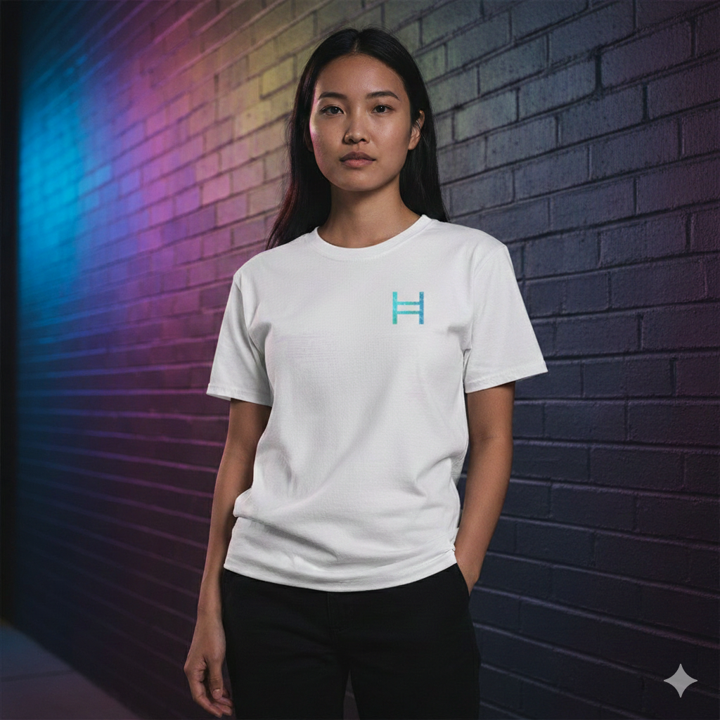 HBAR Logo Chest - Organic Cotton T-Shirt