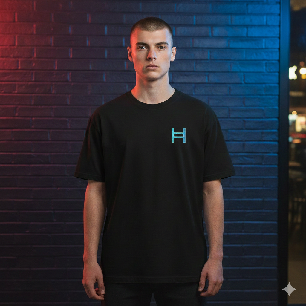 HBAR Logo Chest - Organic Cotton T-Shirt