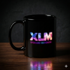 XLM STELLAR NETWORK - Black Glossy Mug