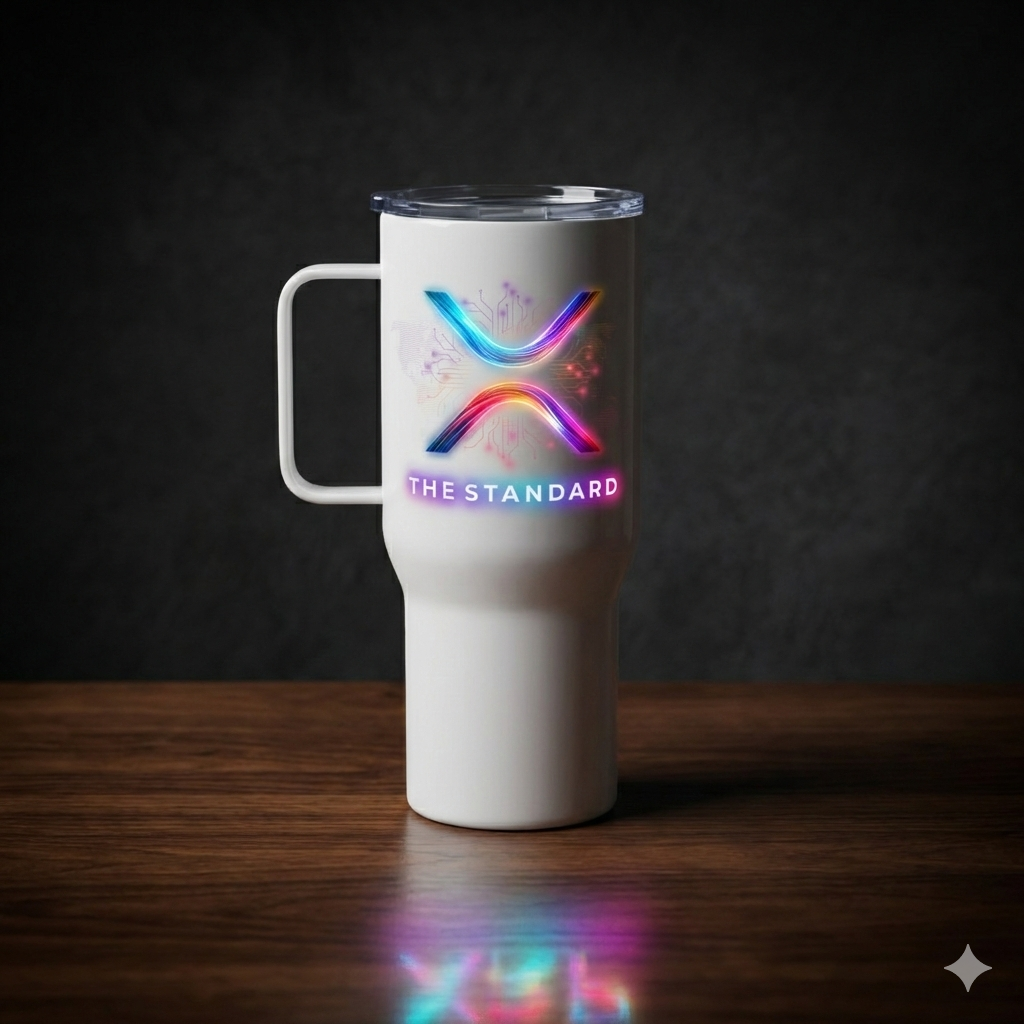 XRP World Standard - Travel mug with a handle
