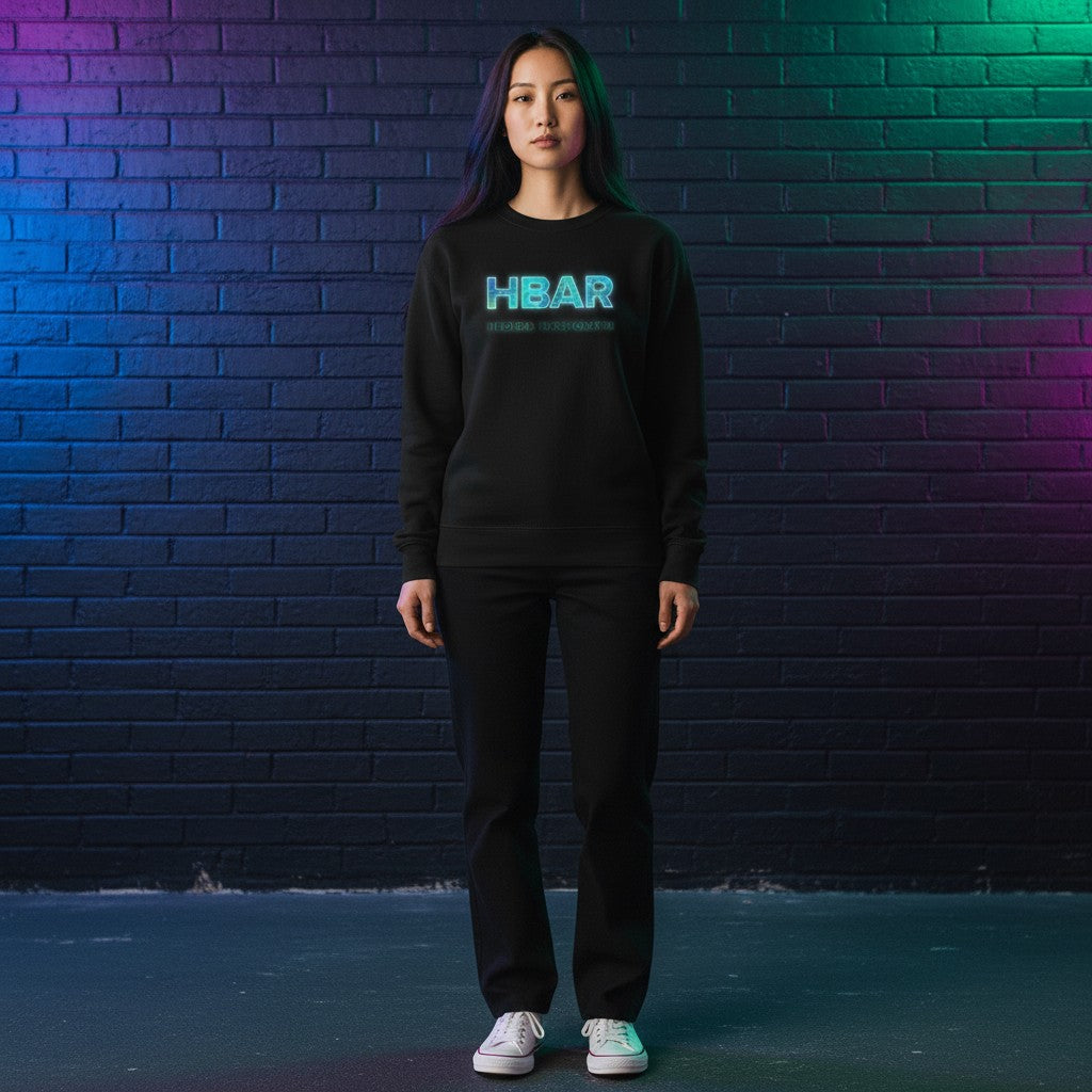 HBAR Hedera Hashgraph - Organic French Terry Crew