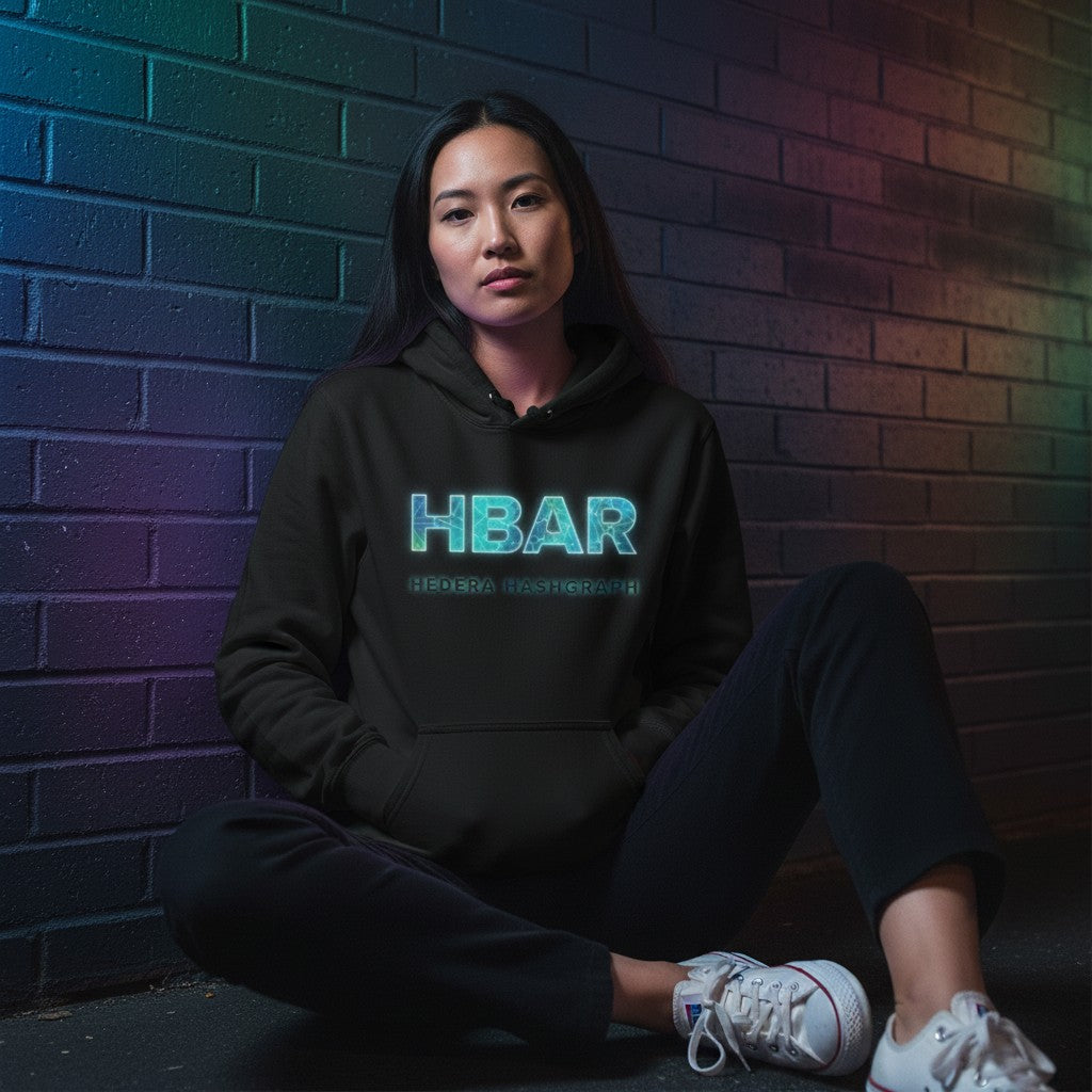 HBAR Hedera Hashgraph - Organic Heavyweight Brushed Hoodie