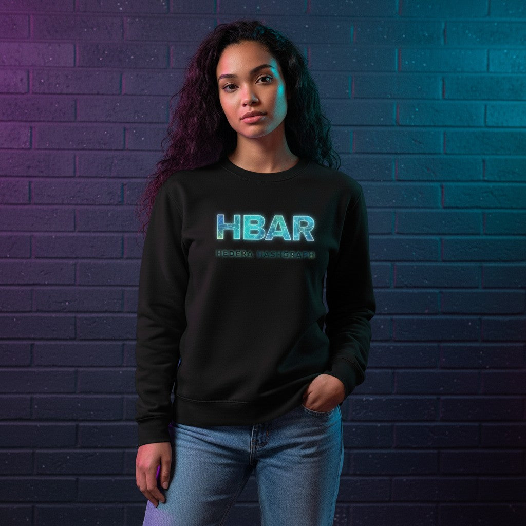 HBAR Hedera Hashgraph - Organic French Terry Crew