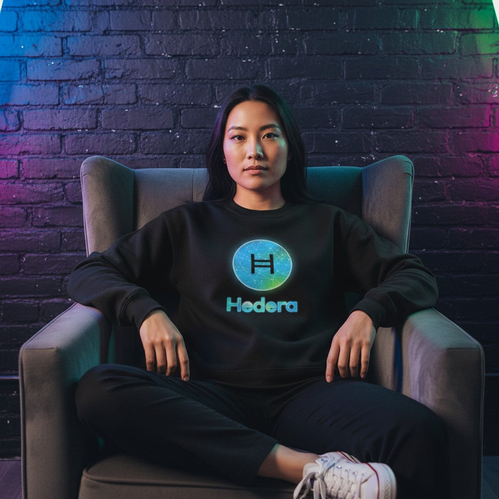 Hedera Globe Logo - Organic French Terry Crew