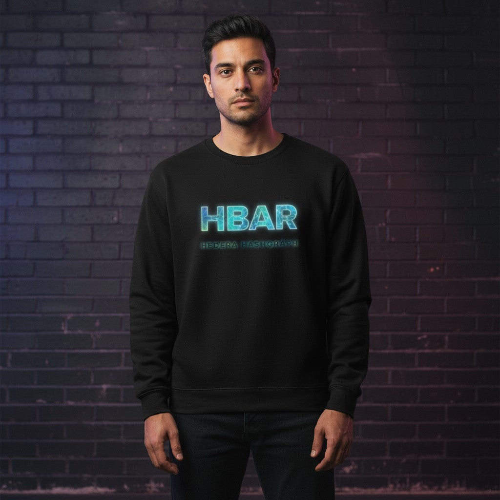 HBAR Hedera Hashgraph - Organic French Terry Crew