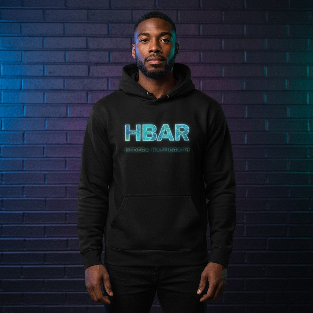 HBAR Hedera Hashgraph - Organic Heavyweight Brushed Hoodie