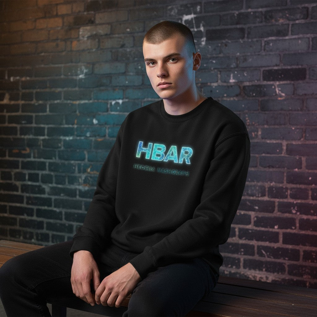 HBAR Hedera Hashgraph - Organic French Terry Crew